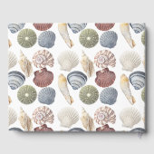 組み合わ数々のれた色の貝殻ビーチレンタル ゲストブック (裏面)