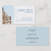 組み立てのスローガンの名刺 名刺 (正面/裏面)