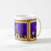 組み立てられたエッフェル塔のマグ コーヒーマグカップ (正面右)