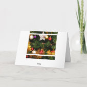 組み立てられたクリスマスの恵みの横の写真カード シーズンカード (裏面)