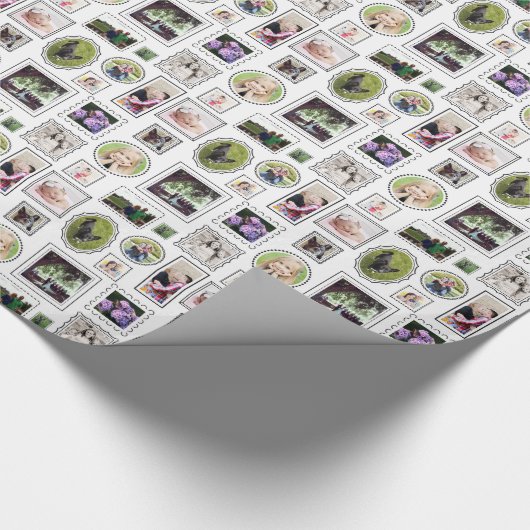 組み立てられたフォトギャラリーのカスタムな包装紙 ラッピングペーパー (角)