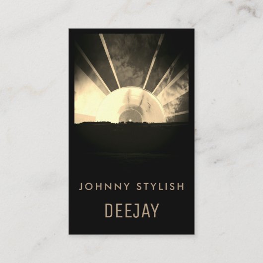 組み立てられた写真のイメージカバービニールのヴィンテージの芸術 名刺 (正面)