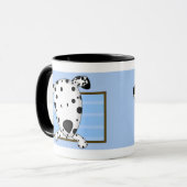 組み立てられた漫画のダルマチア人のマグ マグカップ (正面左)