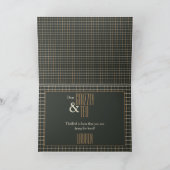 組み立てられた陽気なくまのカップルの婚約のお祝い カード (内部)