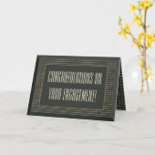 組み立てられた陽気なくまのカップルの婚約のお祝い カード (黄色い花)