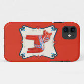 組み立てられるスウェーデン人のDalaの馬の民芸 Case-Mate iPhoneケース (裏面(横))