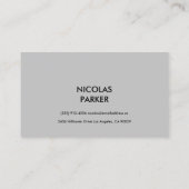 組み立てられるフェイクなステンレス鋼のInoxの金属のモノグラム 名刺 (裏面)