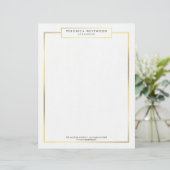 組み立てられるモダンでエレガントな金ゴールド レターヘッド (スタンド正面)