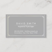 組み立てられる心理学者のアポイントメントカードの平野の灰色 予約カード (正面)