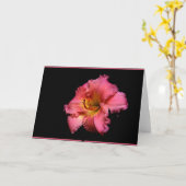 組み立てられる花柄あなたの考えること カード (黄色い花)