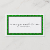 組み立てられる螺線形-緑 名刺 (裏面)