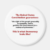 組み立てる権利 – 民主主義の様相 マグネット (正面)