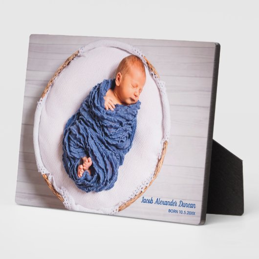 組み込みスタンドを備えたPHOTO フォトプラーク (側面)