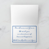 組み込みハート結婚または婚約カード カード (内部)