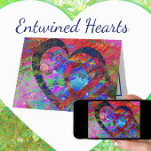 組み込みハート結婚または婚約カード カード