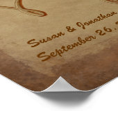 組み込みハート高齢者紙カスタマイズ結婚可能なPo ポスター (角)