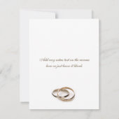 組み込みリングや輪日付の保存招待状 セーブザデート (裏面)