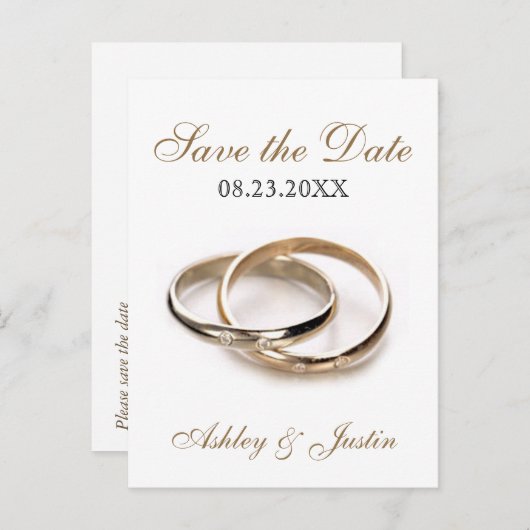 組み込みリングや輪日付ポストカードの保存 案内ポストカード (正面/裏面)