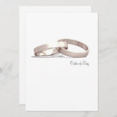 組み込みリングや輪金ゴールドBLK -日次/式 プログラム (正面/裏面)