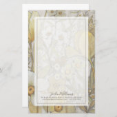 組合せの花柄 便箋 (正面/裏面)