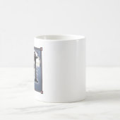 組合せのLetterblockのマグ-手紙"Mが付いている… " コーヒーマグカップ (中央)