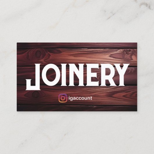 組合せテンプレートデザイン木材労働者QRコード 名刺 (裏面)