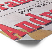 組合の選挙キャンペーンのポスター ポスター (角)