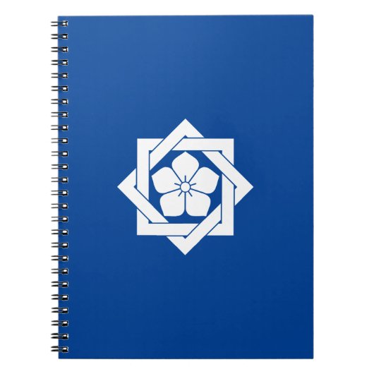 組合角に桔梗 ノートブック (正面)