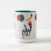 組成バイオモルフィックアブストラクション – Kandinsky ツートーンマグカップ (中央)