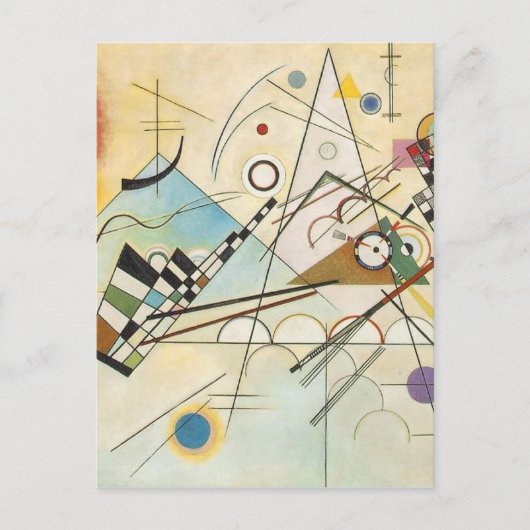 組成8カンディンスキー絵画ズ ポストカード (正面)