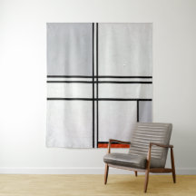 組成(No.1)灰色 – 赤 |ピートモンドリアン |