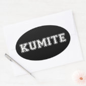 組手 楕円形シール (封筒)