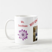 組最高の成先生名の写真の鑑賞 コーヒーマグカップ (左)