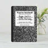 組版ノート誕生日招待状 招待状 (スタンド正面)