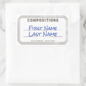 組版パーソナライズされたブックラベルのシール 長方形シール (バッグ)