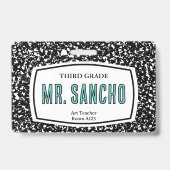 組版ブックの先生idバッジ バッジ (裏面)