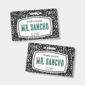 組版ブックの先生idバッジ バッジ (正面＆裏面)