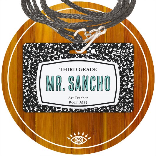 組版ブックの先生idバッジ バッジ