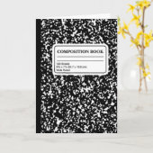 組版ブック/学生先生 カード (黄色い花)