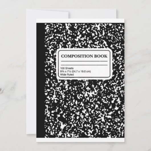 組版ブック/学生先生 招待状 (正面)