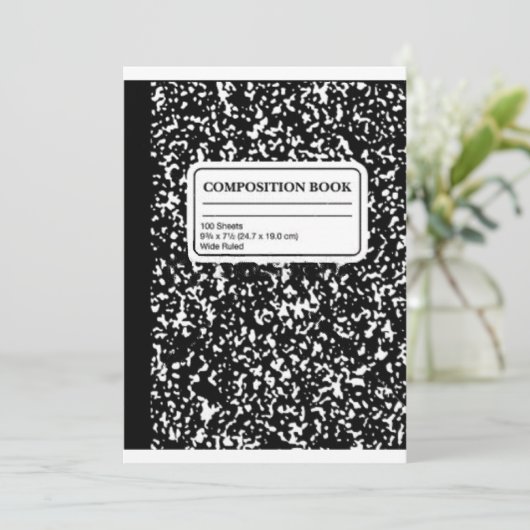 組版ブック/学生先生 招待状 (スタンド正面)