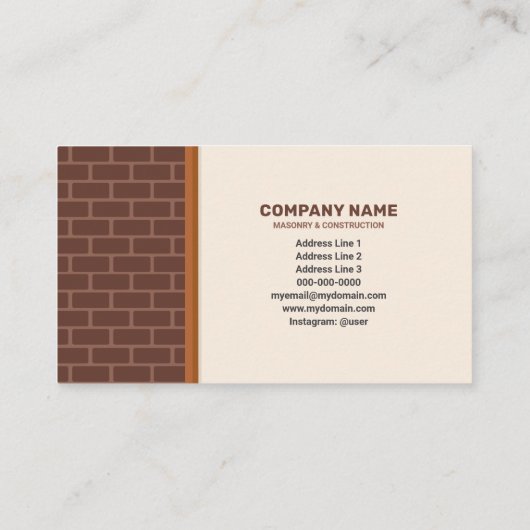 組積造および建築 名刺 (裏面)