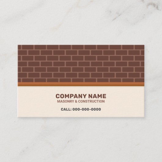 組積造および建築 名刺 (正面)