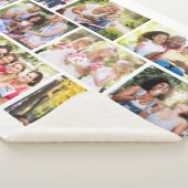 組積造グリッド12フォトコラージホワイト シェルパブランケット (3/4)