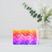 組紐サロンカスタムQR 名刺 (スタンド正面)