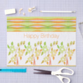 組織のパーソナかわいらしライズハッピーバースデー 薄葉紙 (クラフト)