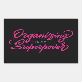 組織は私の超大国だ 長方形シール