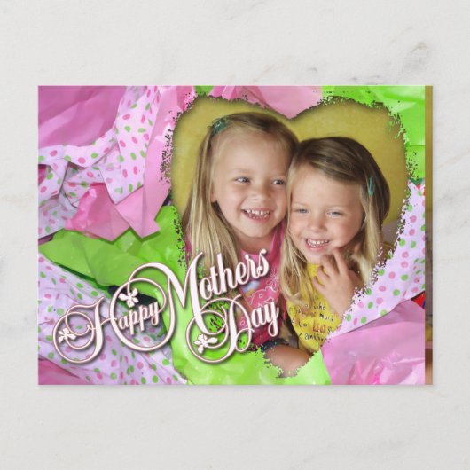 組織ハート母の日 ポストカード (正面)