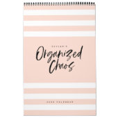 組織化されたカやる気を起こさせるオス月例計画 カレンダー (カバー)