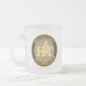 組織学のロゴ フロストグラスマグカップ (左)